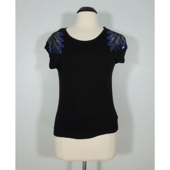 FOREVER 21 Tee S SMALL Sequins Embellished - Picture 1 of 7